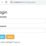Login Page in PHP
