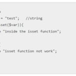 PHP Isset(), Unset() Functions