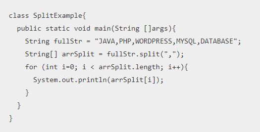 Java String Split