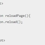 reload page javascript
