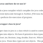 Core Java interview questions