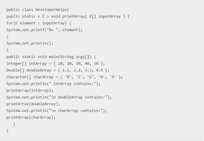 java generics Archives - Developer Helps
