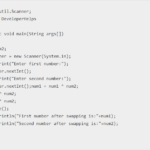 Java Program to Swap two numbers using Bitwise Operator