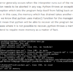 Python memory error