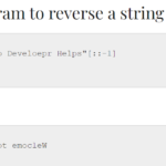 How to reverse a String in Python