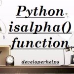 Python String isalpha() method
