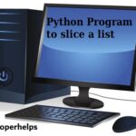 python program to slice lists