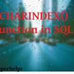 CHARINDEX() function in SQL