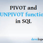 pivot and unpivot functions in sql