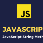 javascript string methods