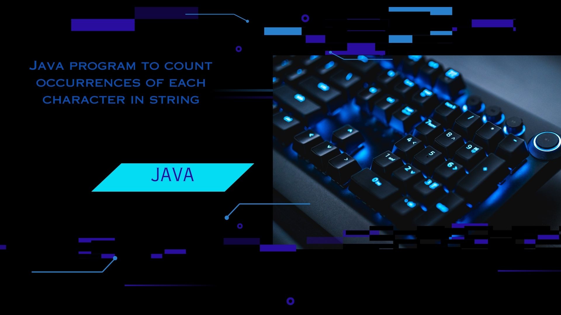 Count occurrences of each character in Java String