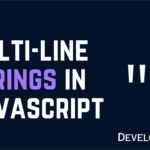 JavaScript Multiline String