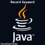 Java Record Keyword