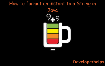 How to format an instant to a String in Java