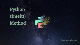 Python Timeit Module