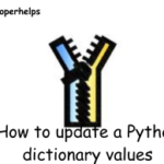 How to update Python dictionary values