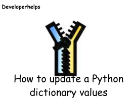 How to update Python dictionary values