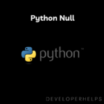 Python Null