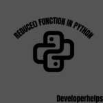 Python reduce() Function