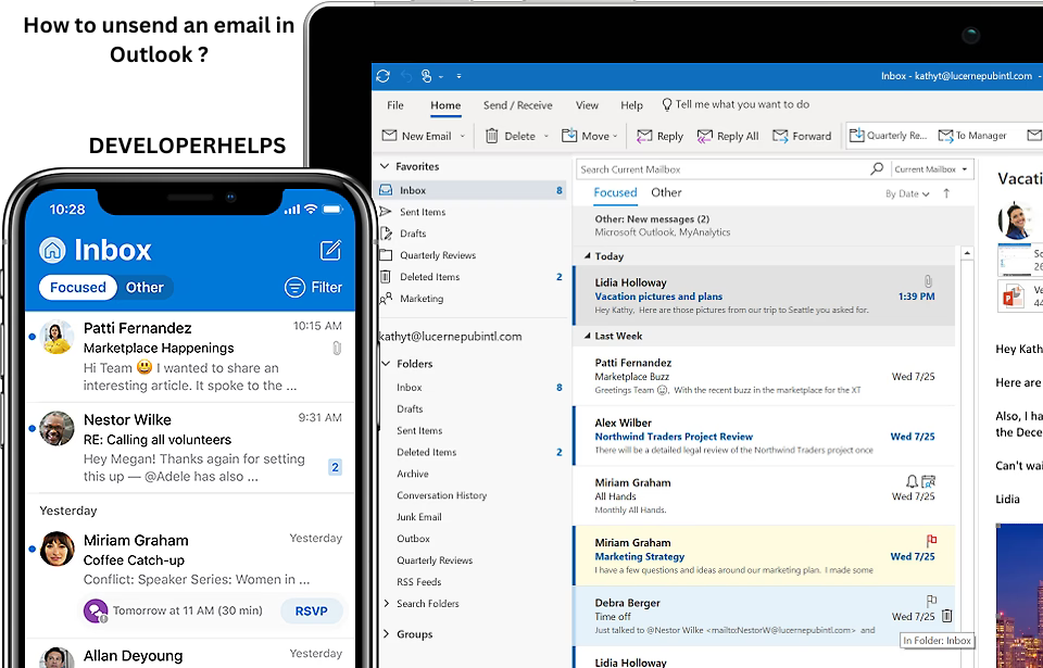How to Unsend or Recall an Email in Outlook?